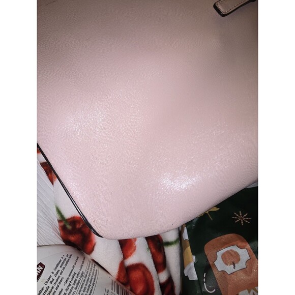 Michael Kors Jet Set Travel Laptop Carryall Tote Saffiano Leather Blush Large - Picture 4 of 16